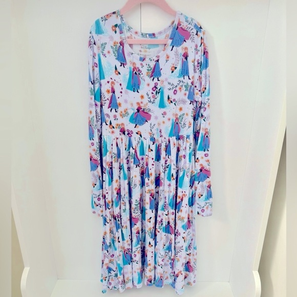 Posh Peanut Disney Frozen Sisters Twirl Dress - 7Y-8Y or 10Y-12Y - Picture 4 of 7